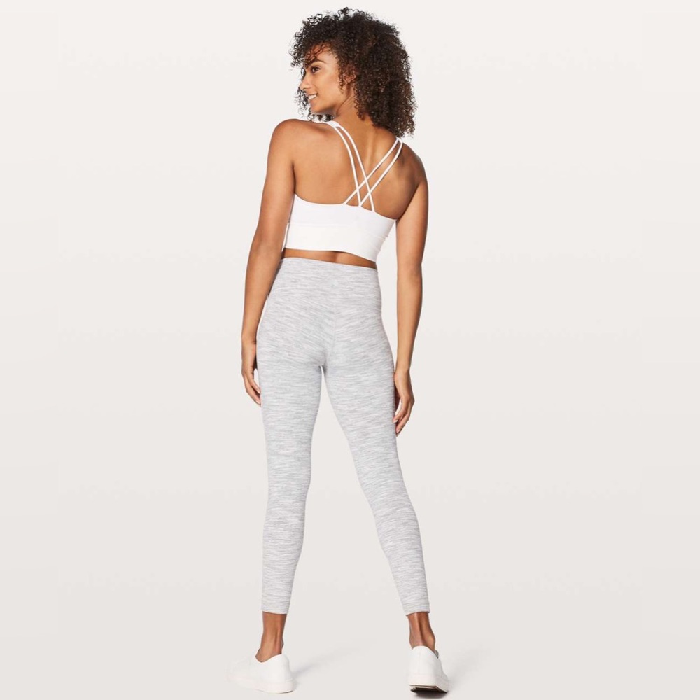 Lululemon free to be long line white bra